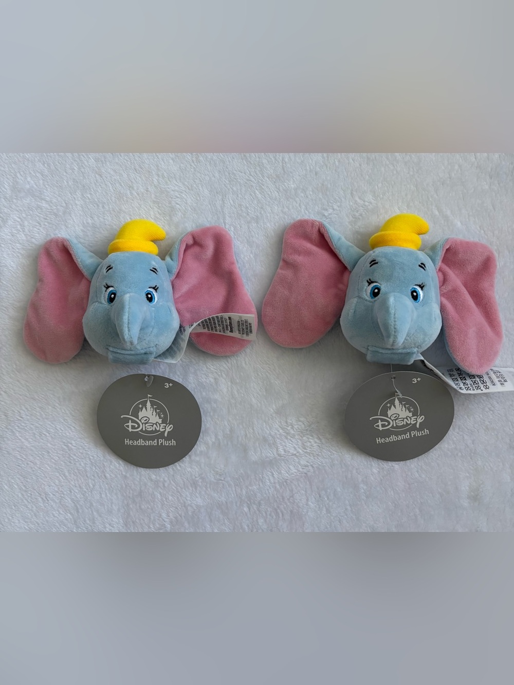Disney Create Your Own Headband Dumbo Plush Set of Two NWT